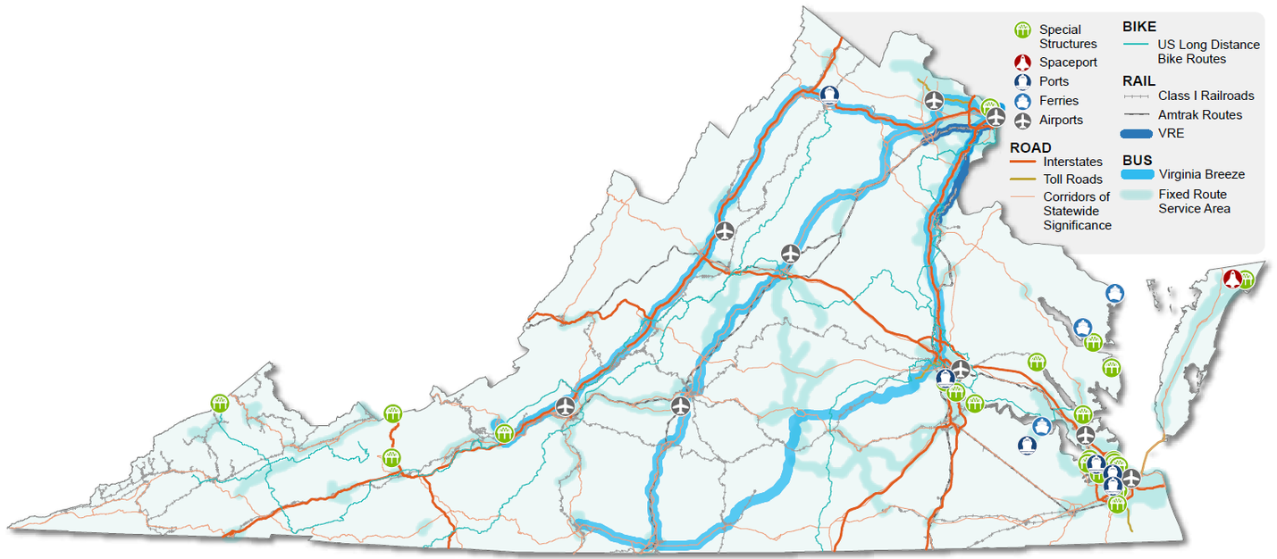 Virginia map