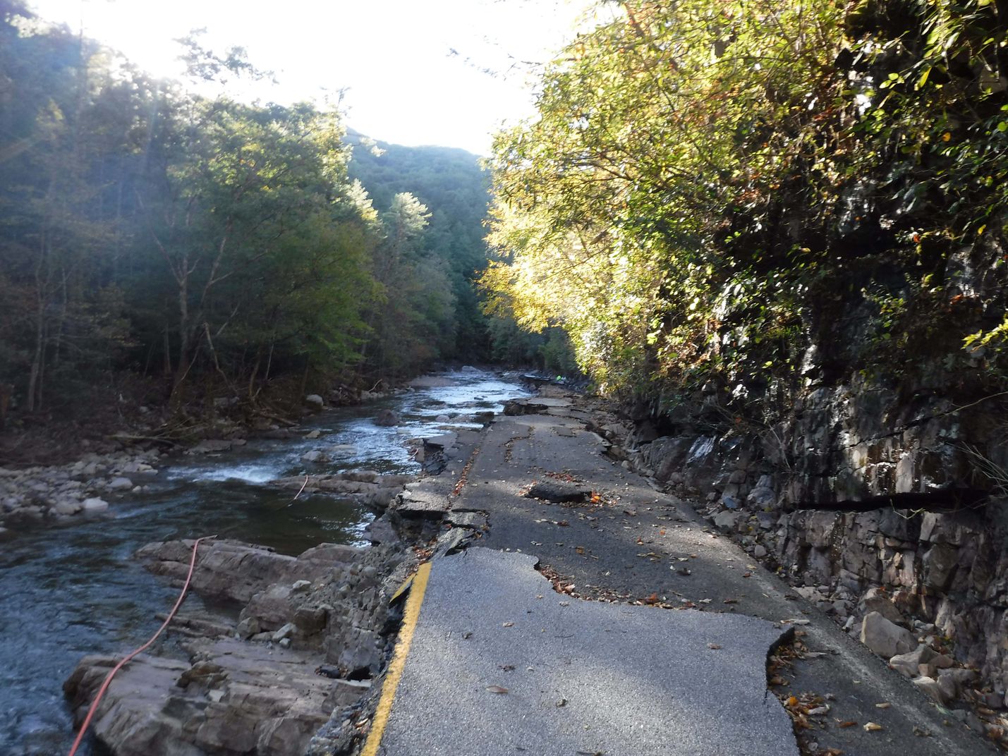 Route 58 damage near Damascus
