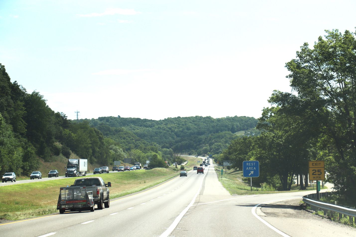 Interstate 81 at Ironto rest area
