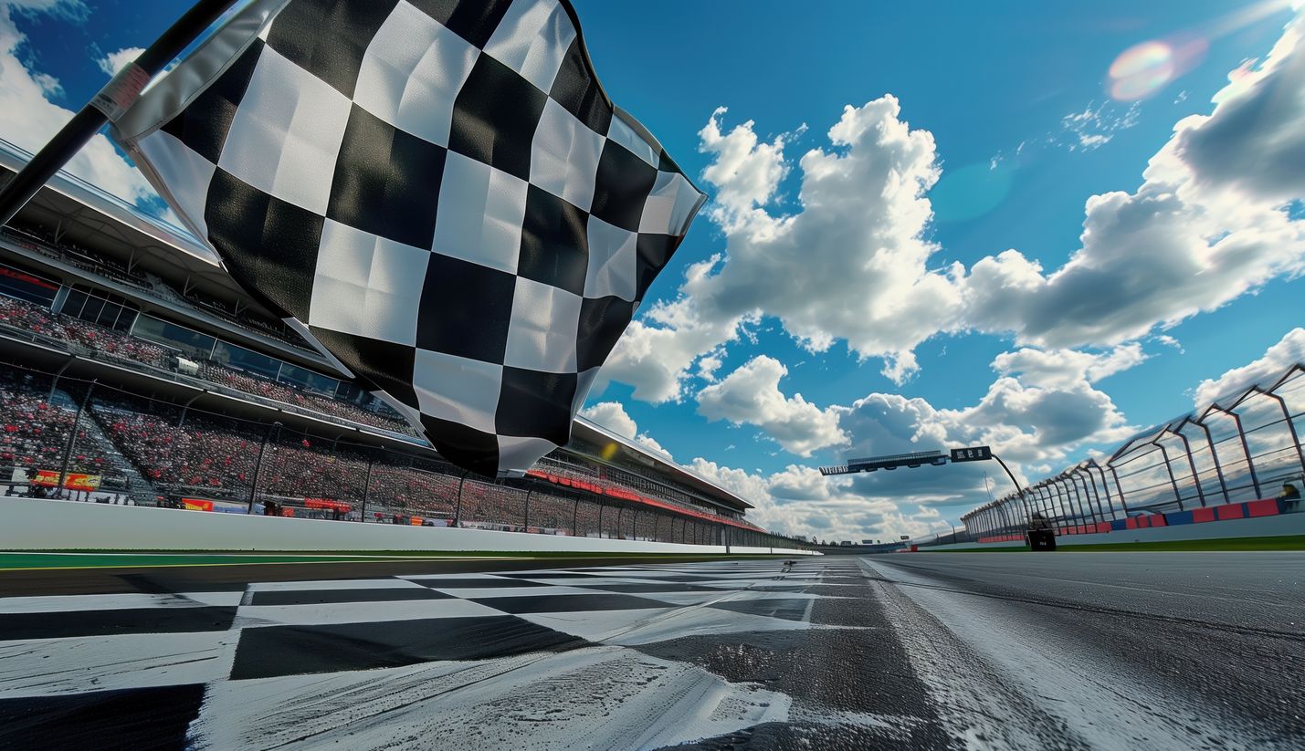 Martinsville Speedway checkered flag graphic