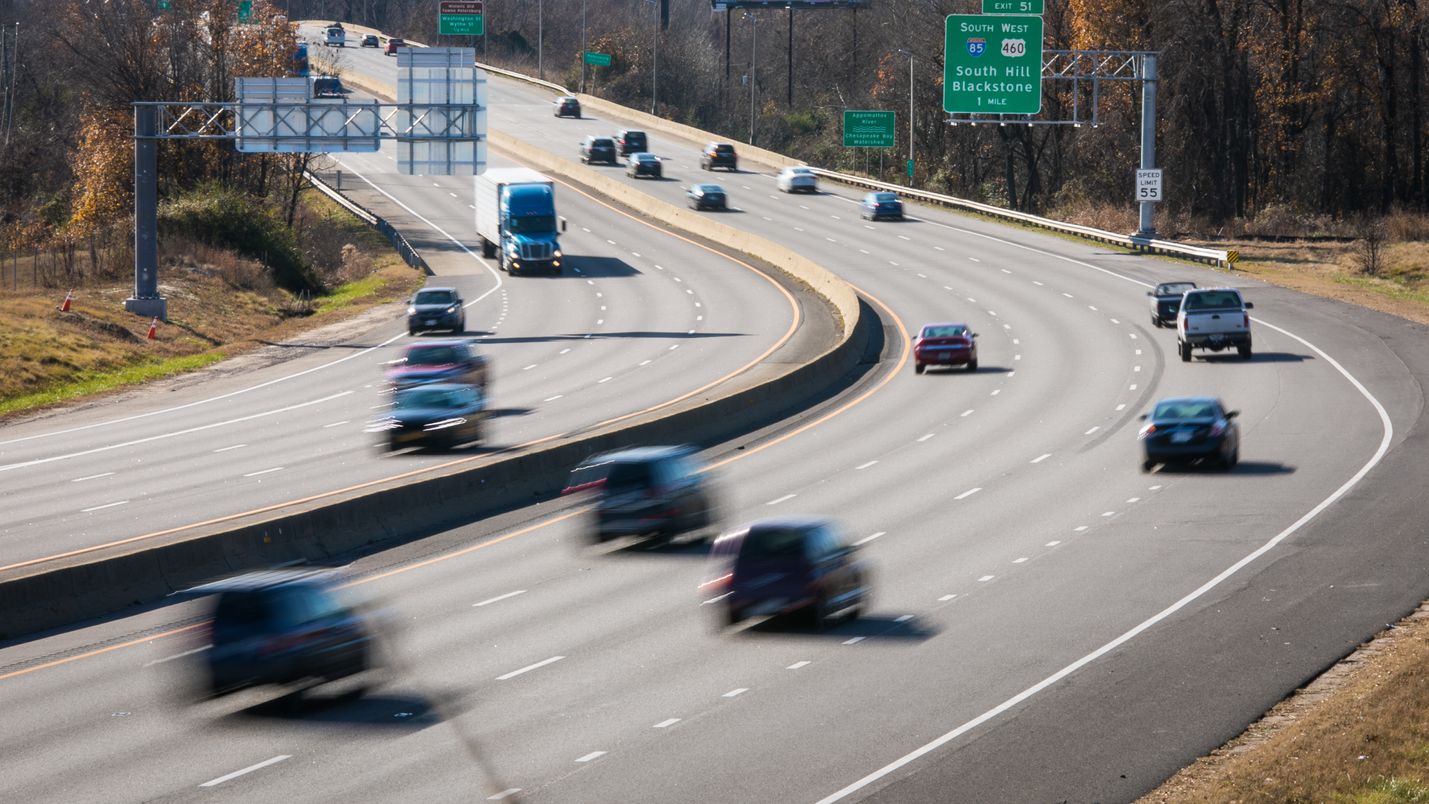 Traffic on I-95 in Colonial Heights