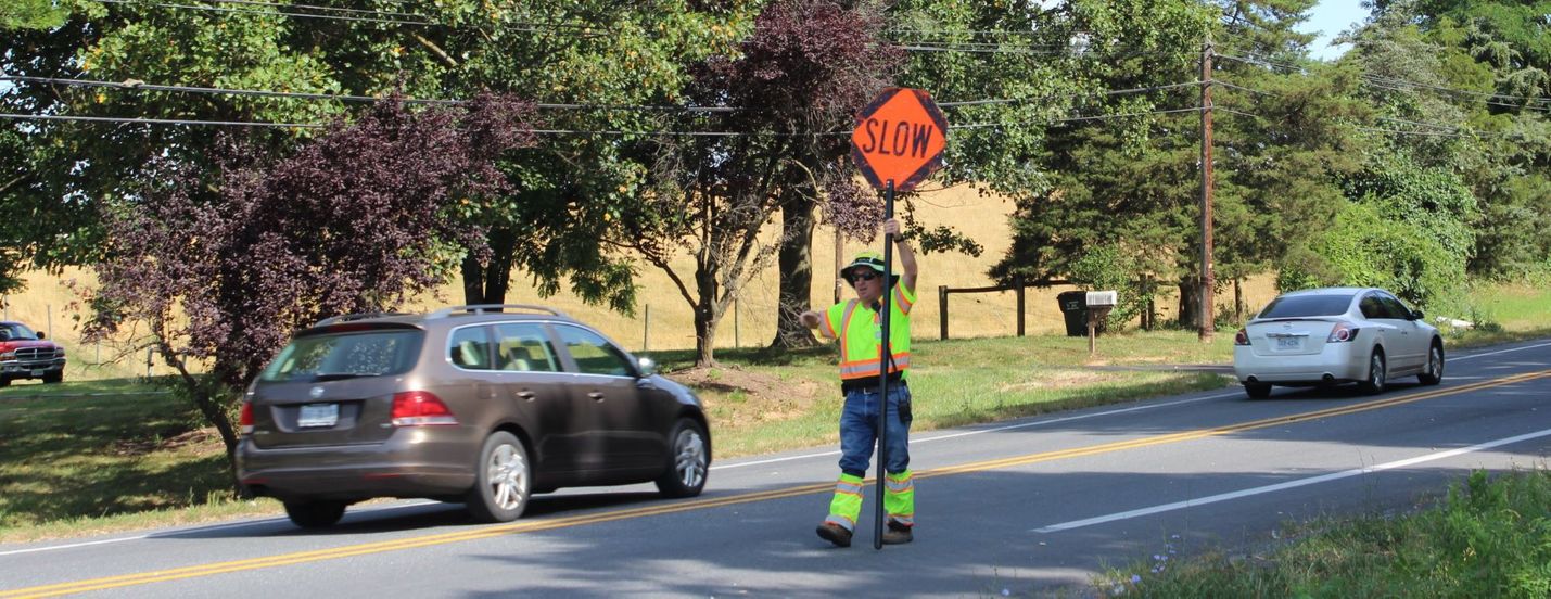 Flagger Traffic Control