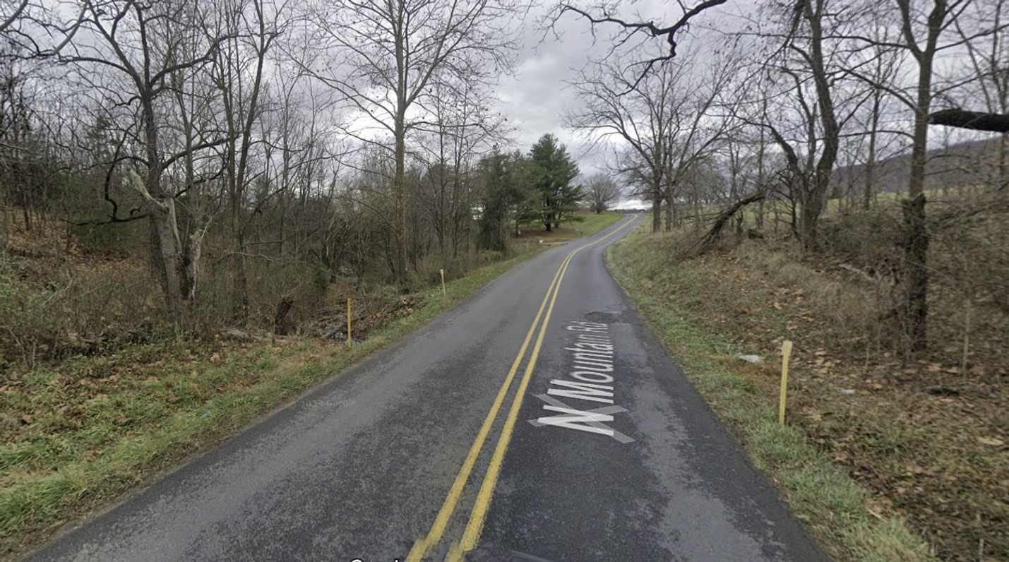 Portion of Route 613 (North Mountain Road) over Tusing Run