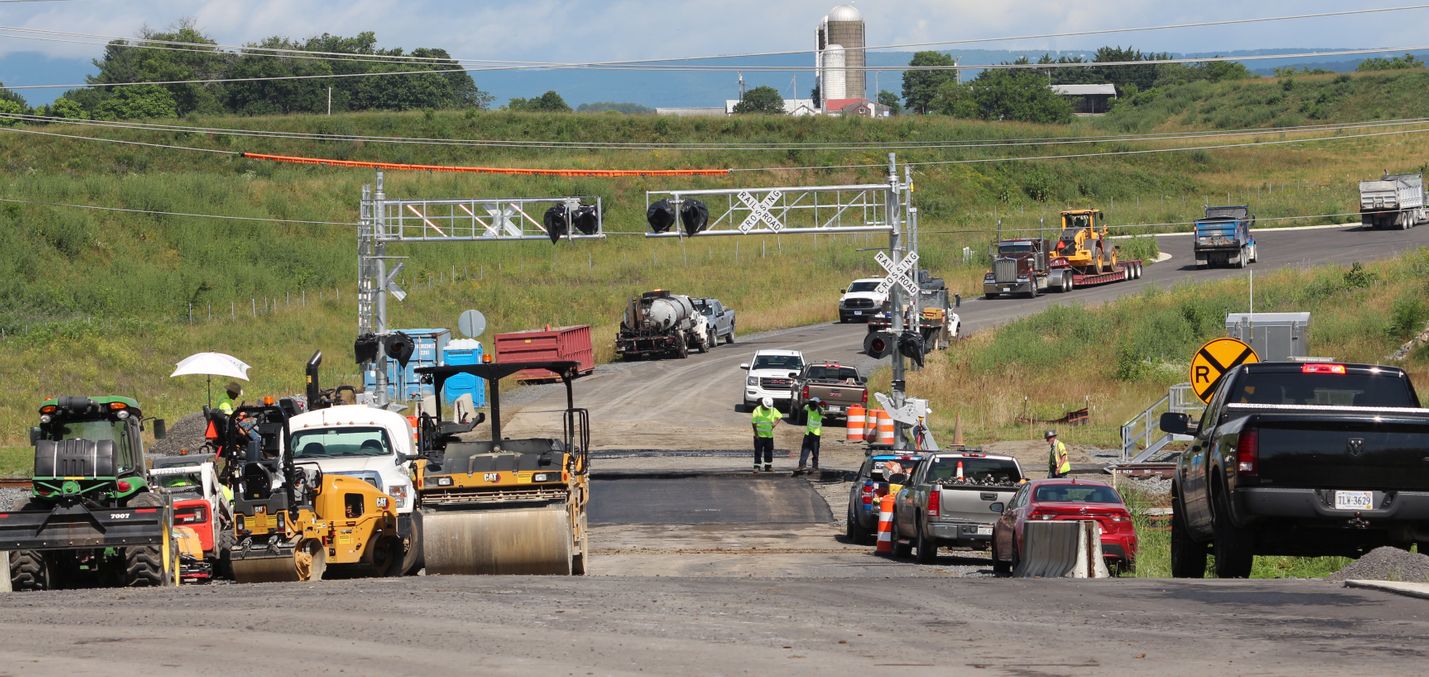 Final stages of Renaissance Drive construction - June 2025