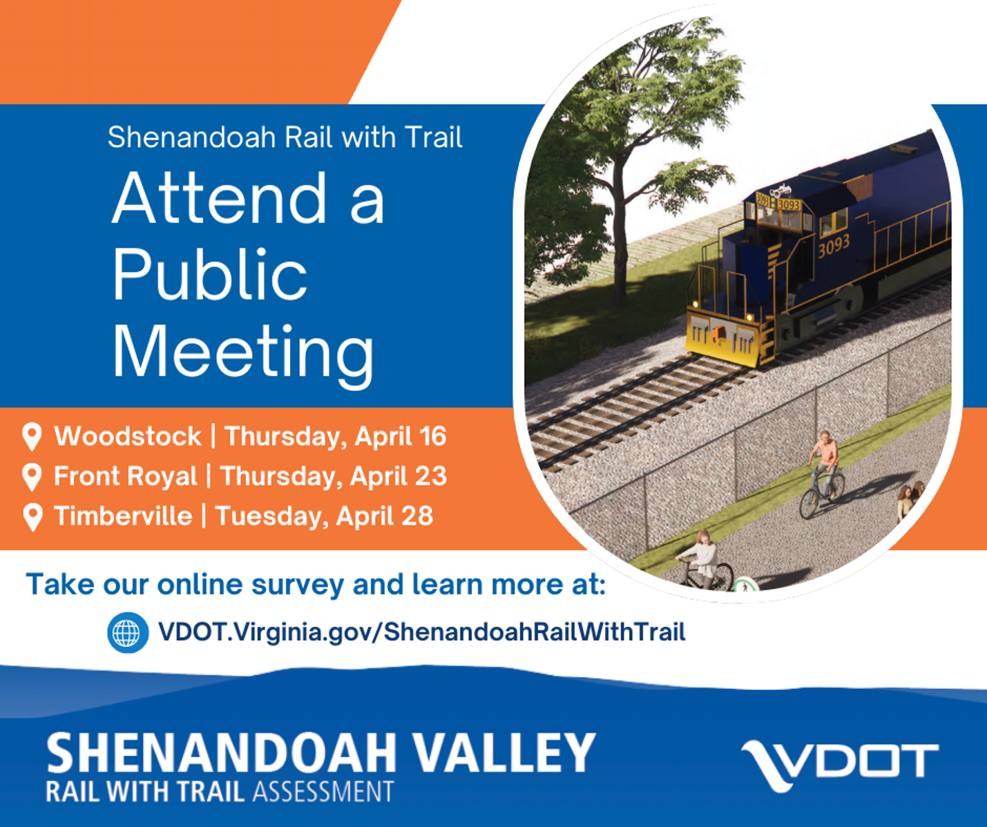 Graphic from VDOT reading 