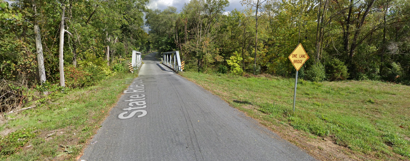 Google Streetview screencap of Route 604 Bridge