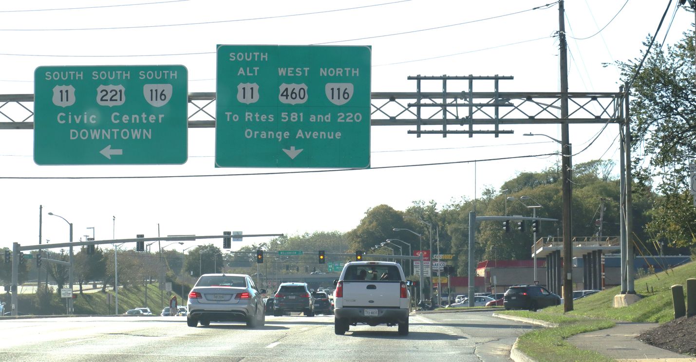 Orange Avenue and Williamson Road Intersection in Roanoke City