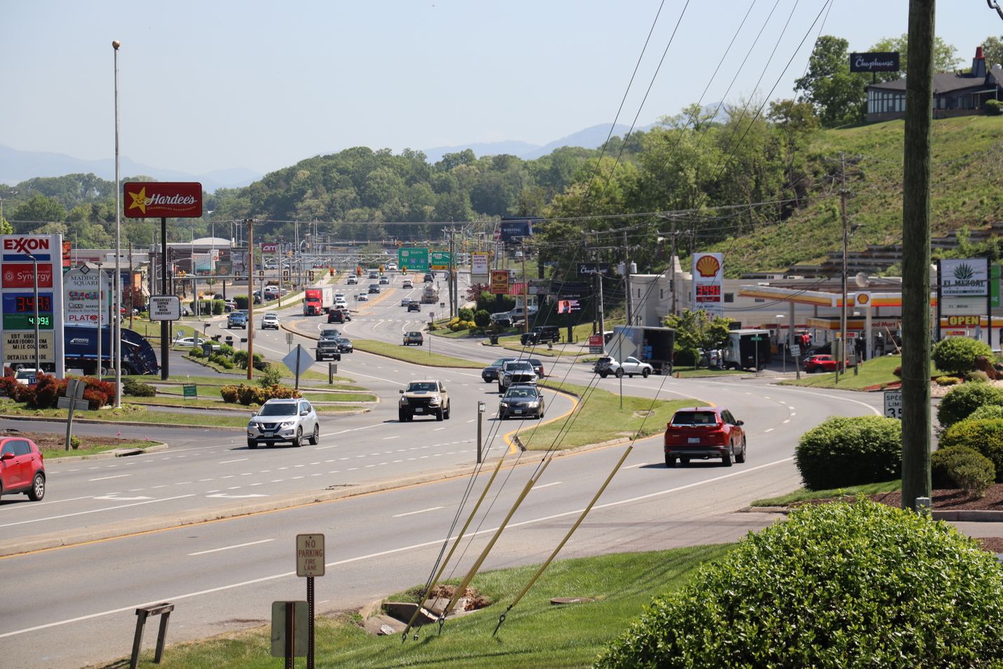 Route 419 with traffic