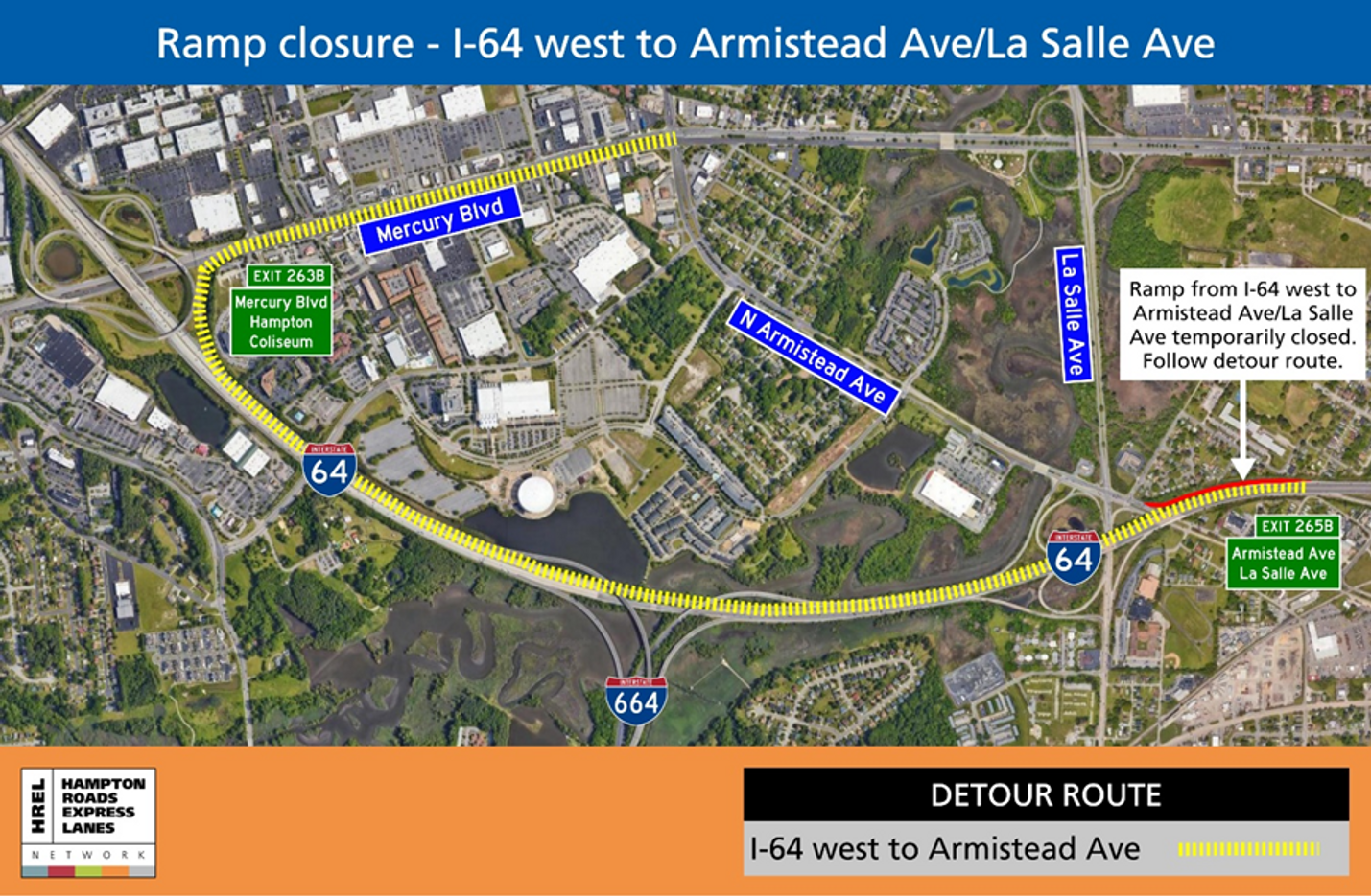 Hampton Roads District Longterm traffic shift on I64 in both