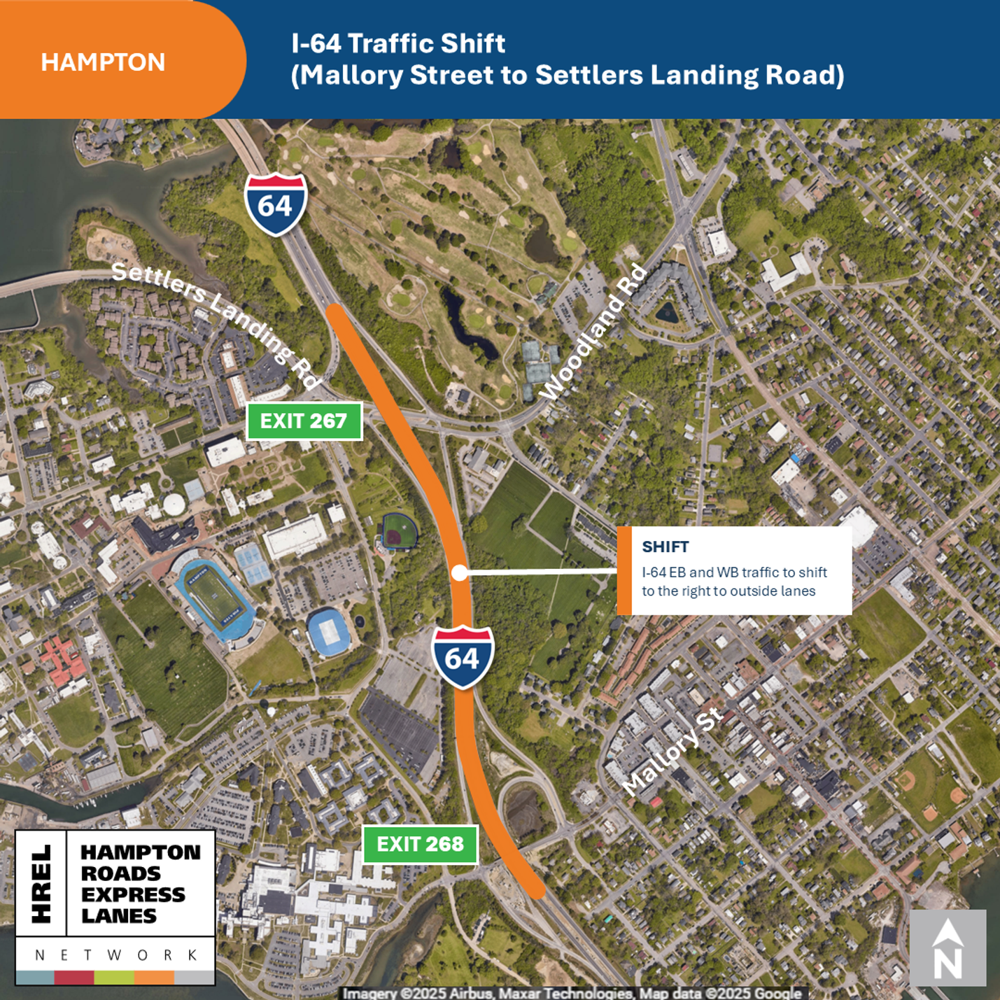 Hampton Roads District | Long-term traffic shift on I-64 east and