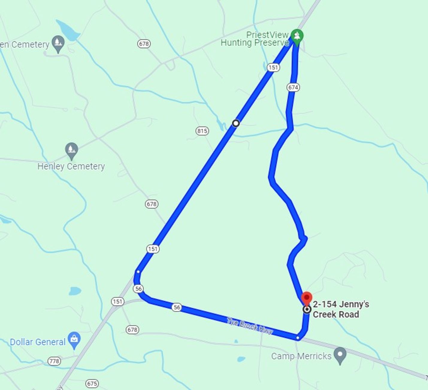 Lynchburg District | Road Closure: Route 674 (Jenny's Creek Rd