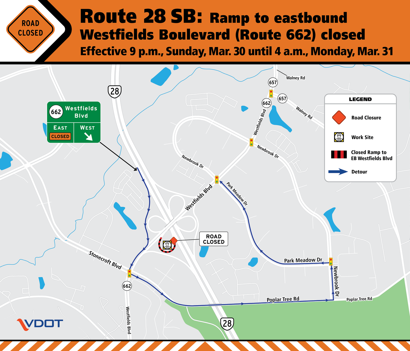 Northern Virginia District | Route 28 southbound ramp to Westfields ...