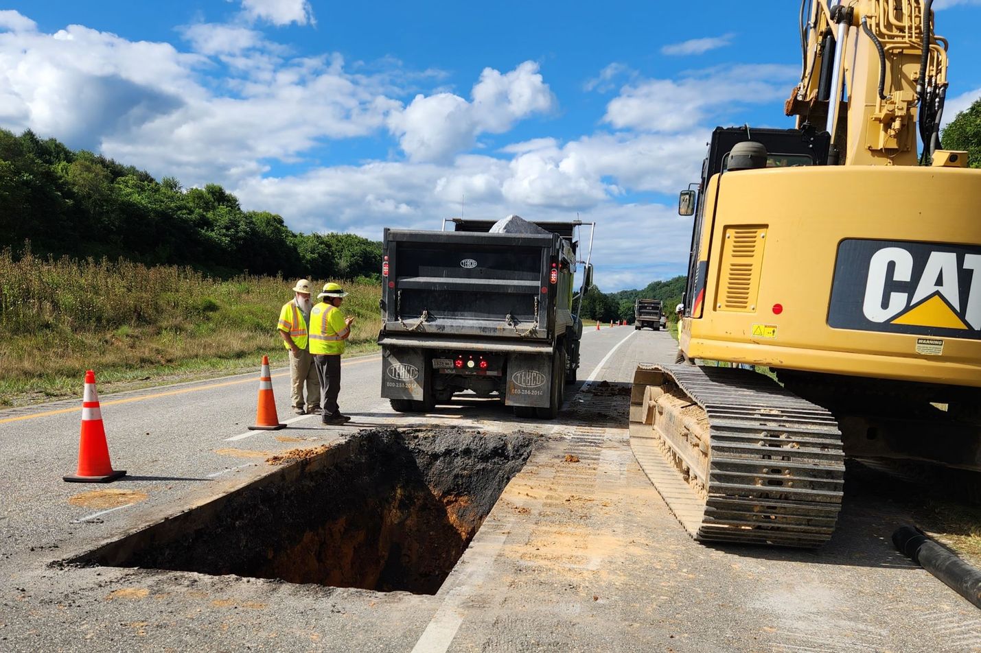 Staunton District Interstate 64 westbound left lane reopens at