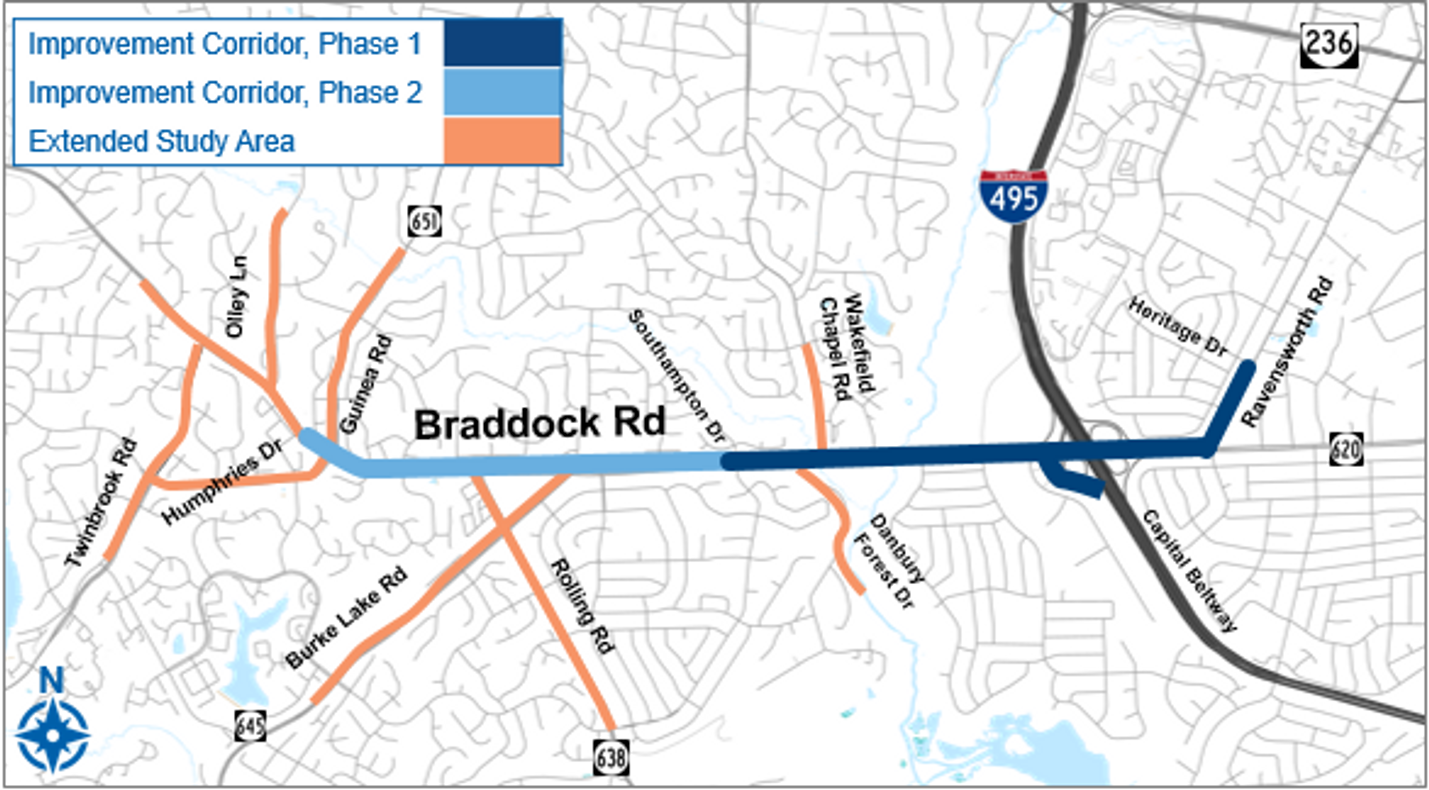 Braddock_Road_Multimodal_Improvements_Project_Limits image