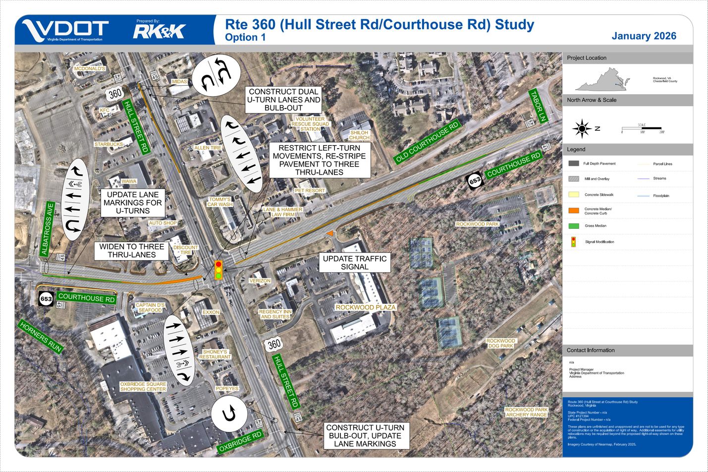 Route 360 Courthouse Road intersection improvement, Chesterfield County ...