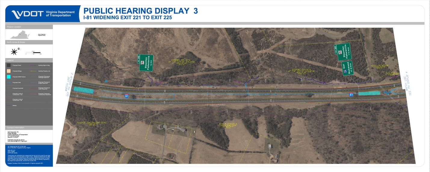 Interstate 81 Staunton-area widening (Exit 221 to Exit 225) | Virginia ...
