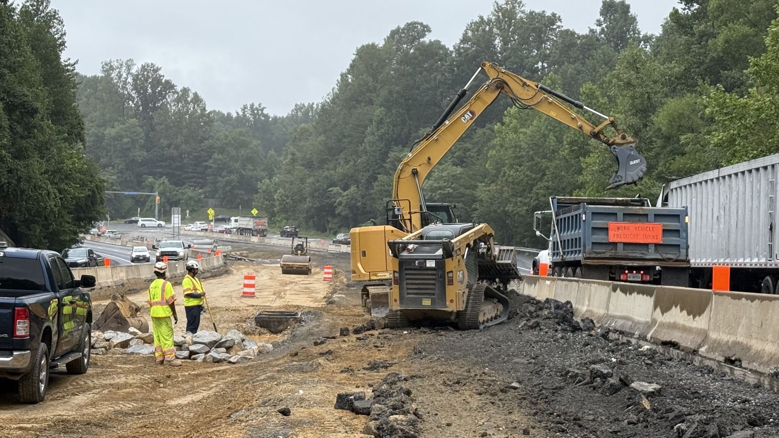 Construction on the Fairfax County Parkway