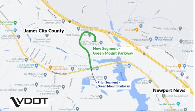Hampton Roads District | New roadway opens connecting Route 143 and ...