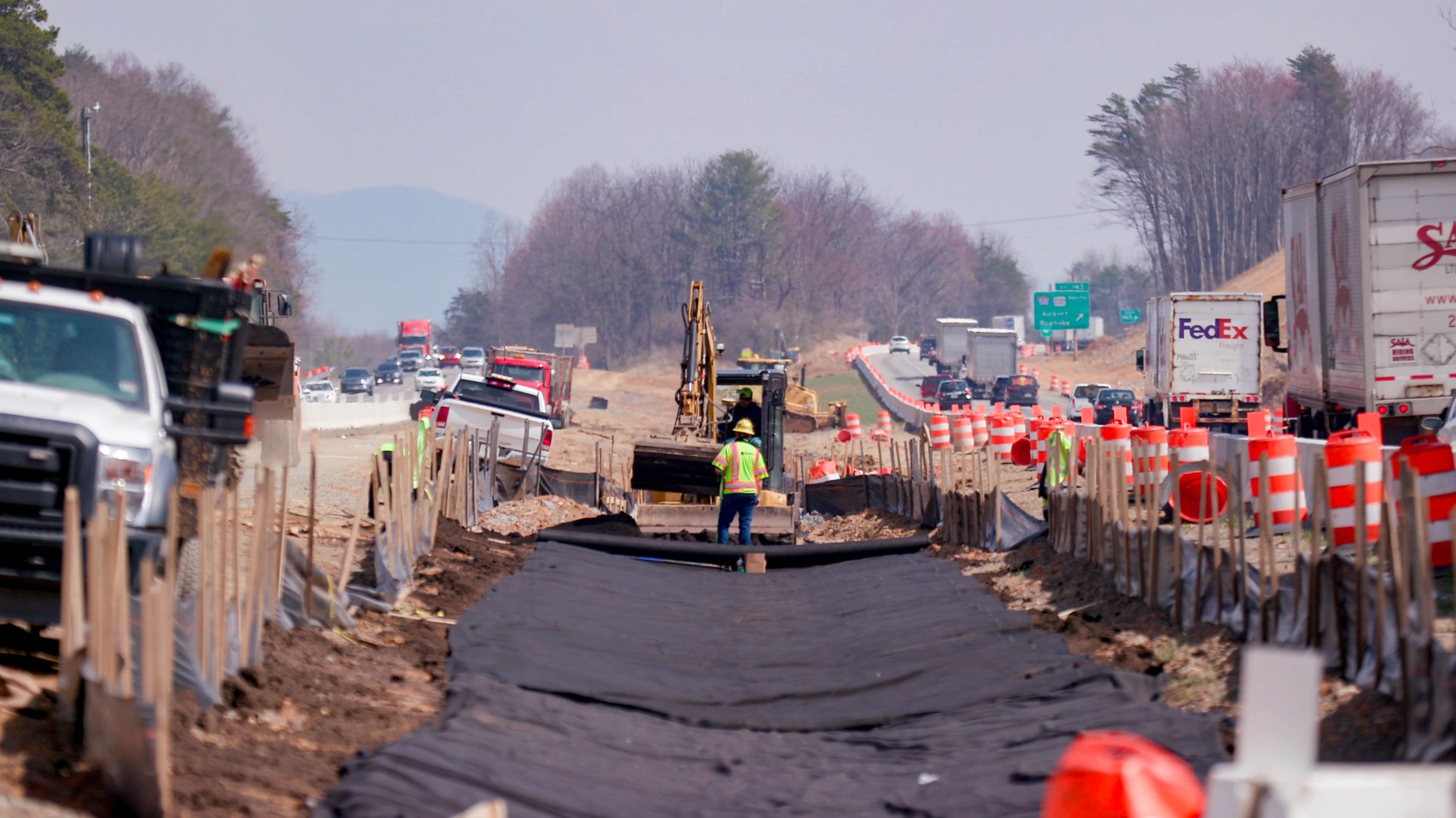 Construction work on I-81 between exits 137 and 142