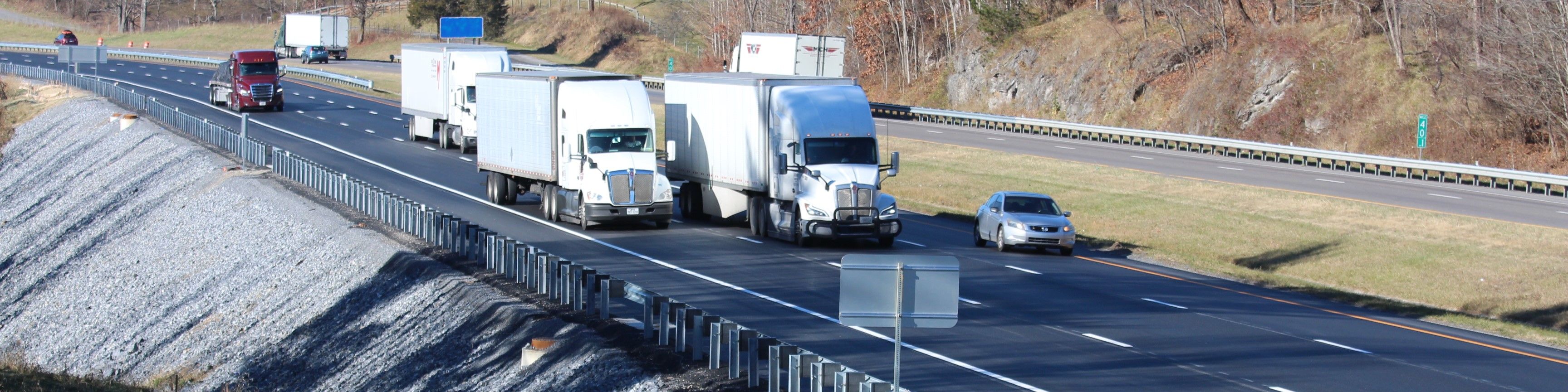Trucks on I-81