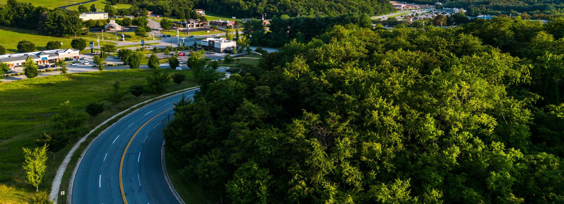 Aerial image of road