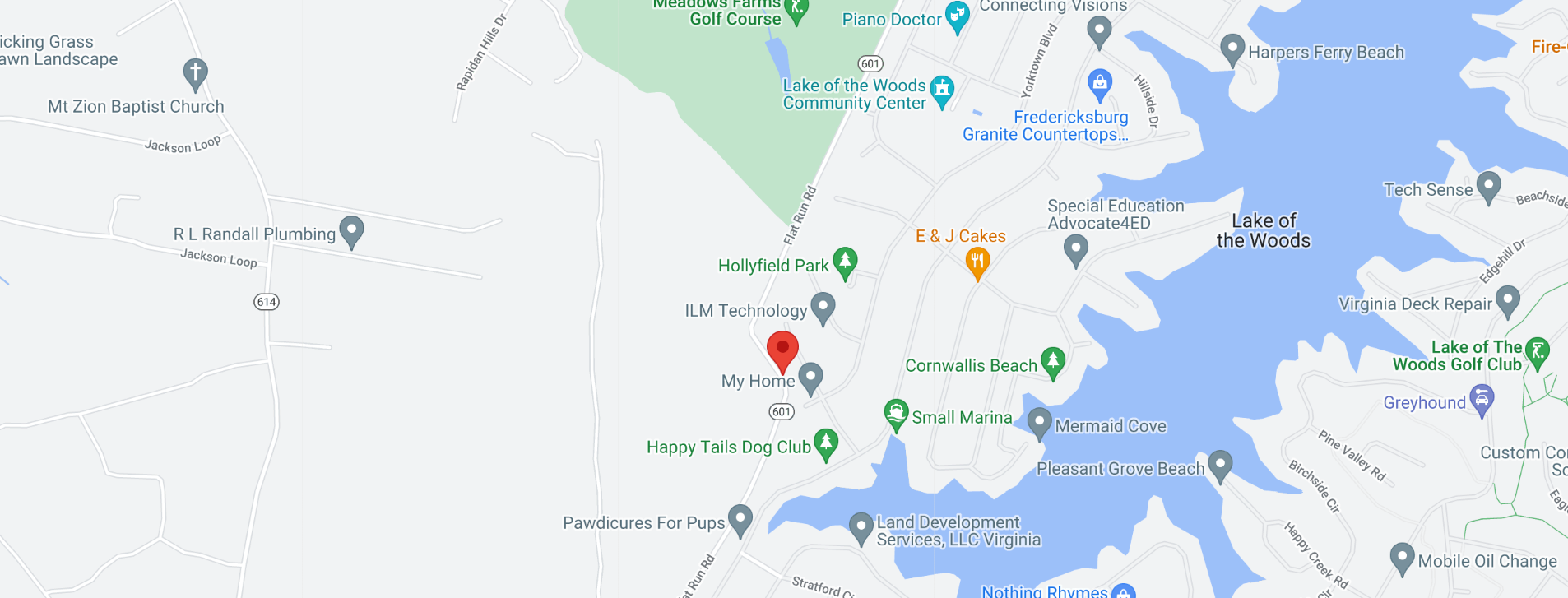 Route 601 (Flat Run Road), Orange County Virginia Department of