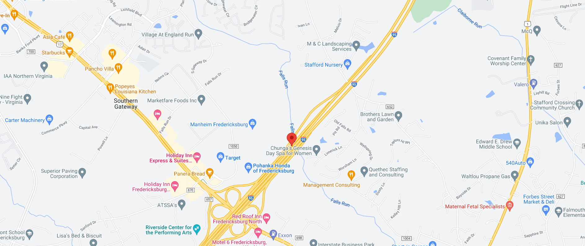 I-95 Express Lanes Fredericksburg map images