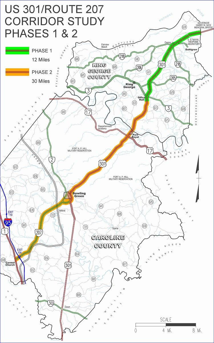 Route 301 and Route 207 Arterial Preservation Plan | Virginia ...