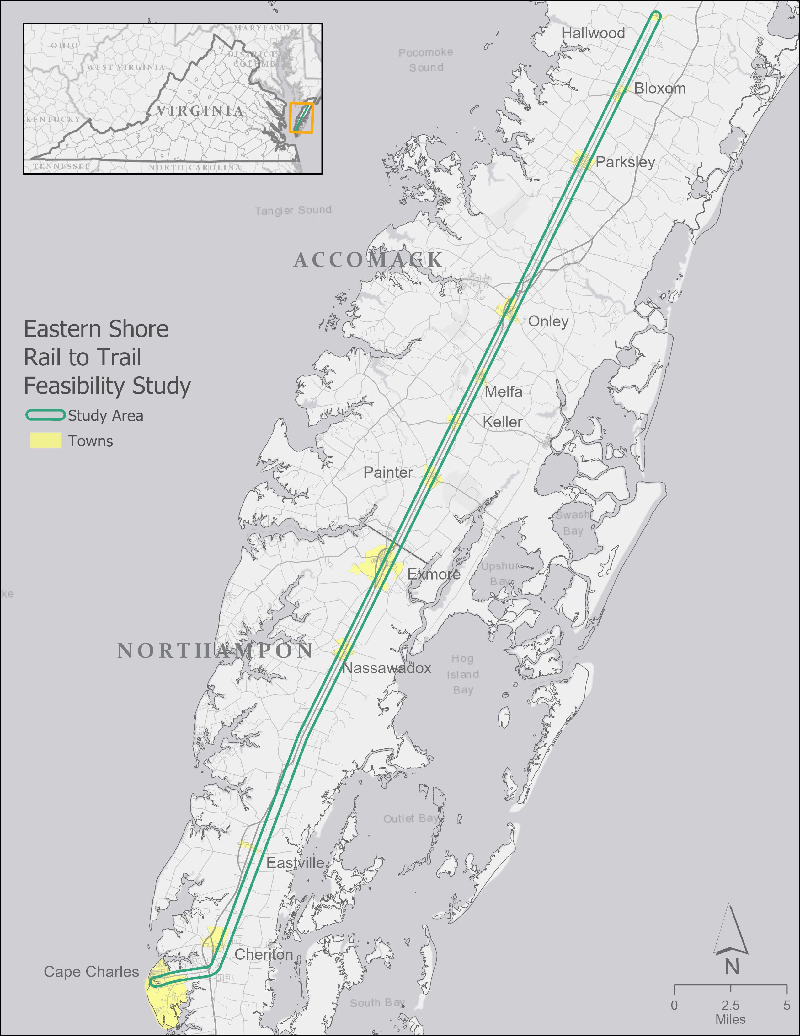Map of the Eastern Shore