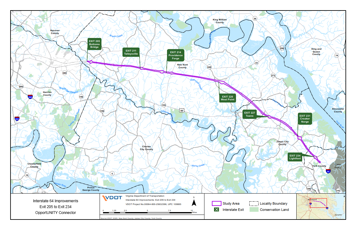 I-64 OpportUNITY Connector Federal Grant | Virginia Department of ...